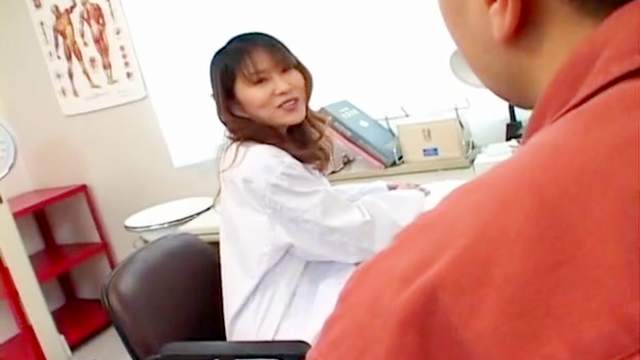 Asian brunette fucks in her petite body