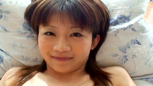 Asian Ami Kitazawa is poking her hairy puss