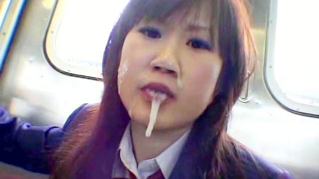 Spicy Asian babe gives a nasty blowjob