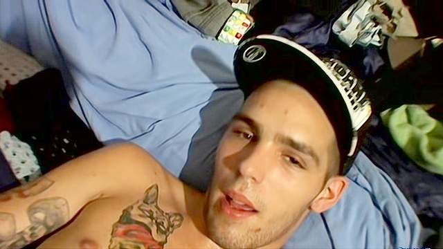 Spicy gay is playing with a vacuum torture