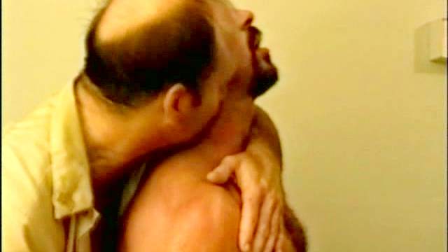 Slutty bald gay gives a hardcore blowjob for his boyfriend
