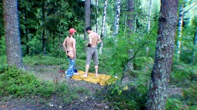 Sensual teen hardcore in woods