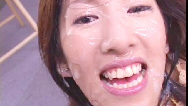 Stunning Asian bukkake with Japanese beauty