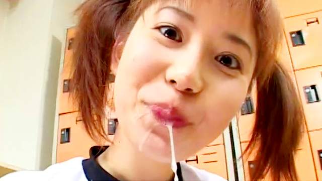 Gorgeous Japanese Yura rides a big cock and gets a facial