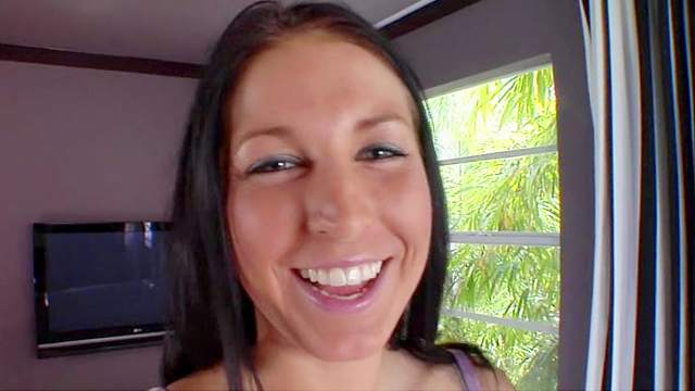 Smiling lady fuck in doggy style