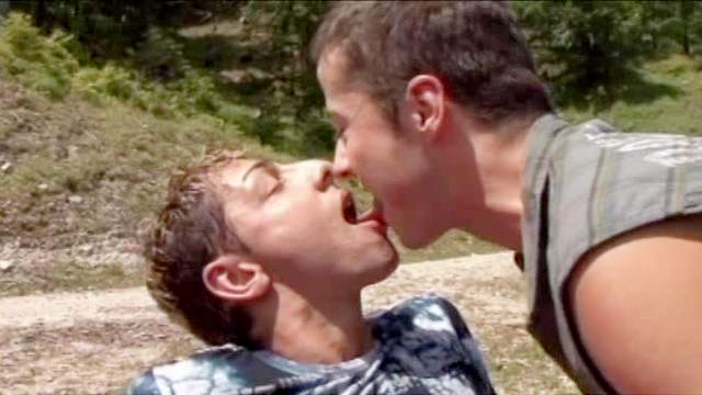 Anal sex between two nasty gays outdoors