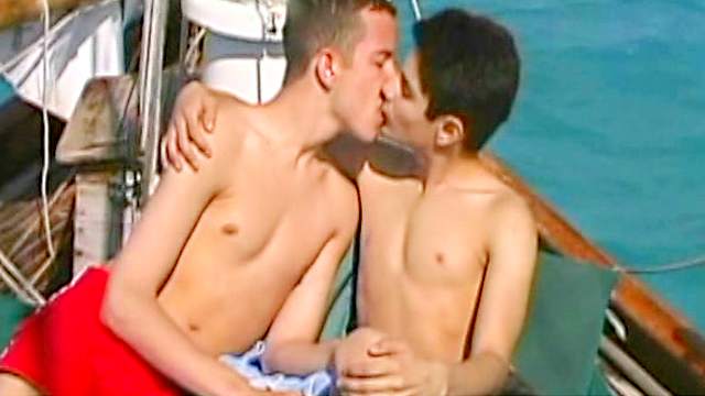 Teen duo is kissing and caressing their meaty rockets