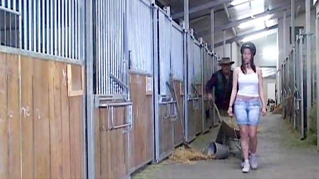 Eric penetrates beauty Lana in the hayloft