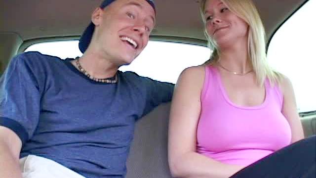Car blowjob and couch fucking