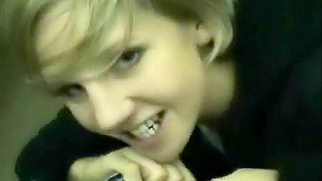 Young blowjob blonde sucks her man