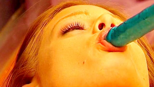 Young Czech redhead masturbates with a vibrator in the bathroom