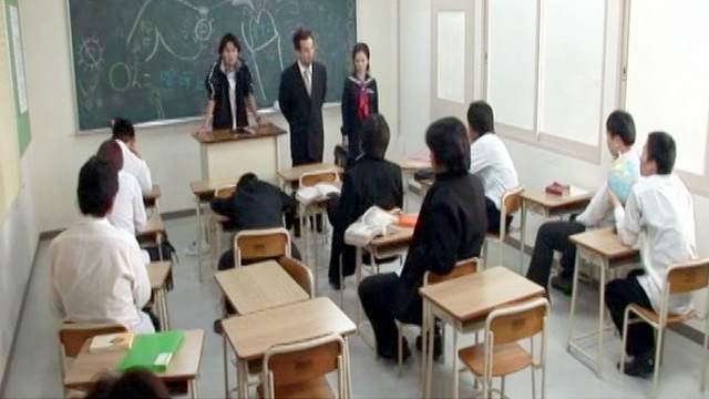 Japanese schoolgirl in a hot sex movie