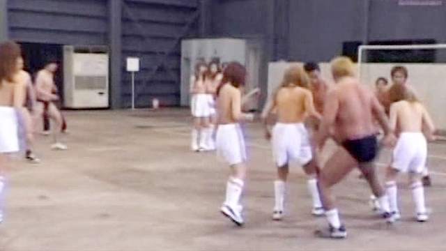 Japanese teens are getting naked in the hangar
