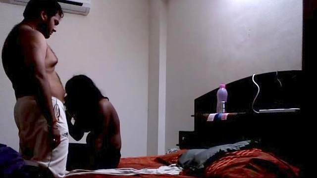 Amateur, Couple, Asian, Bed, Bedroom, Blowjob, Long hair, Ponytail