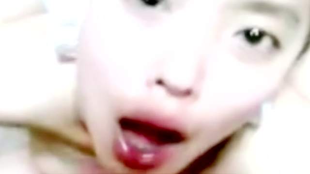 Slutty Asian is sucking pretty dick