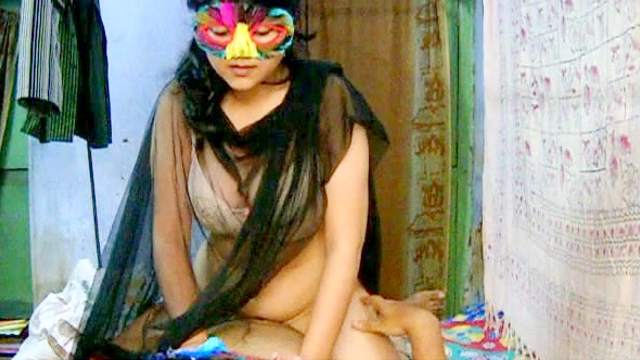 Indian Savita is getting cock in the bedroom