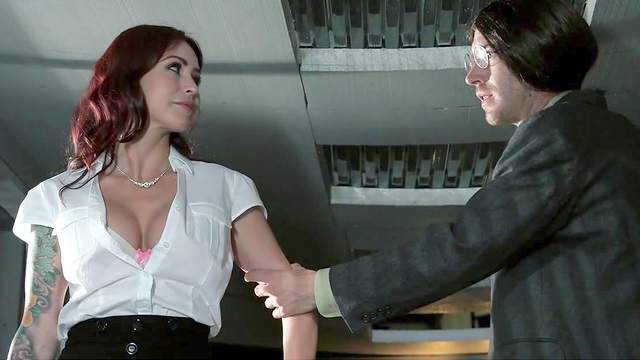 Amazing scenes of office hardcore with impressive Monique Alexander,