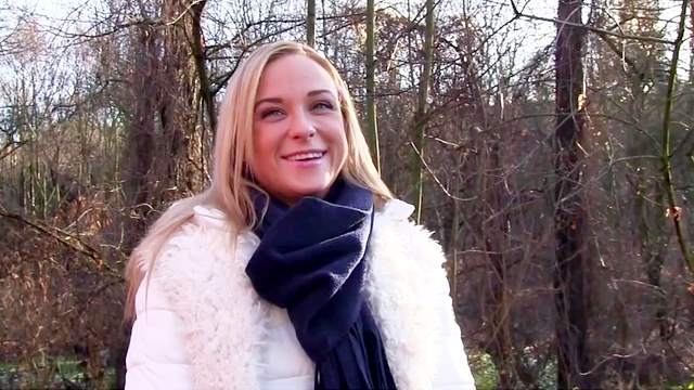 Cristal Caitlin seduced in fucking guy in the woods