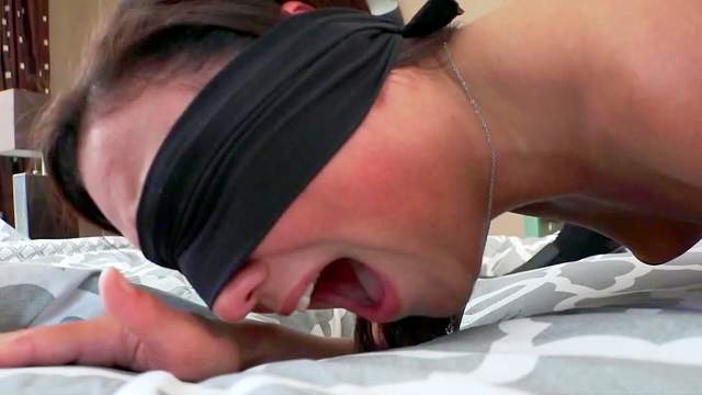 Blind folded wife anal extreme with other than her hubby