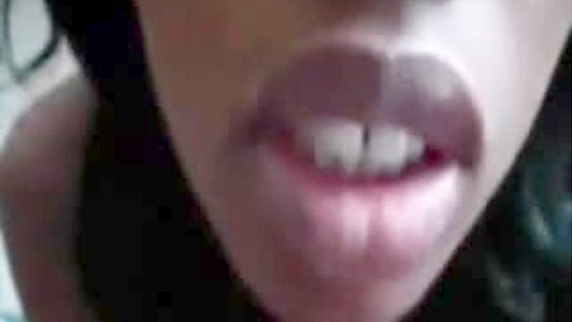 Huge facial on black amateur