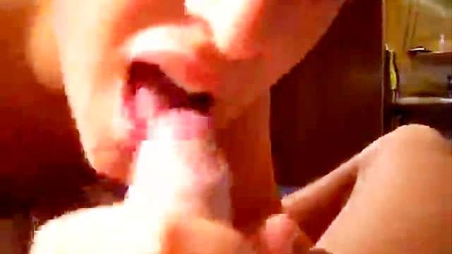 See shaved GF cunt ride a dick