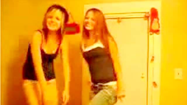 Frisky teens star in lesbian webcam tease