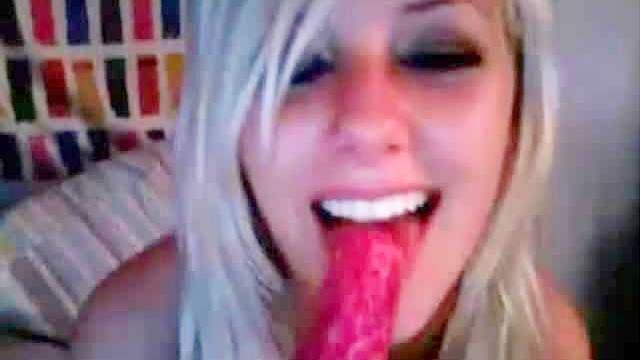 Dildo sucking and pussy fucking