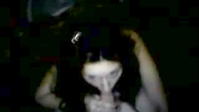 Teen girl happily sucks cock on camera