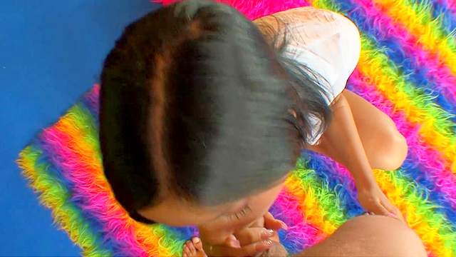 Angelica Heart's big natural tits bounce while she is being fucked.