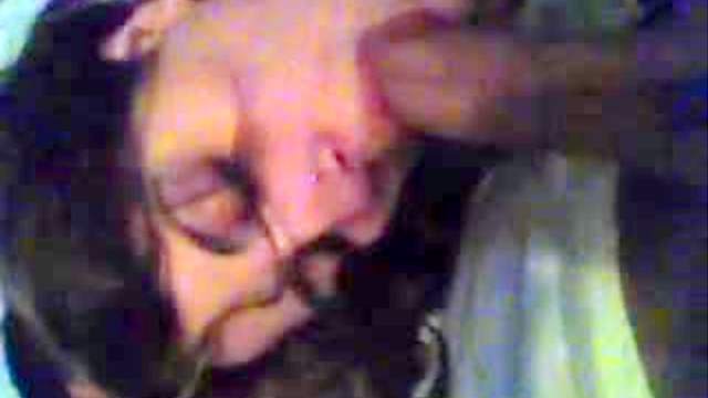 Slipping dick in her sexy sucking mouth