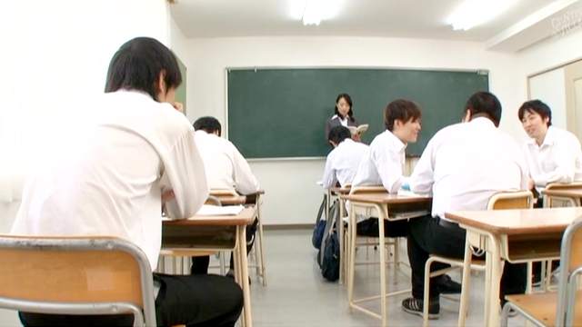 Japanese teacher Ishihara Kyouka gets busy while on the job