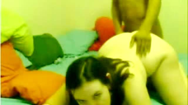 He fucks his sexy black GF on webcam