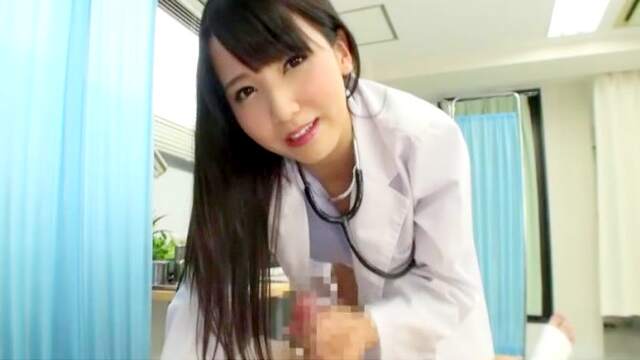 Japanese female doctor wants cock in her wet bush
