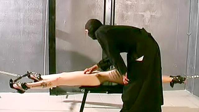 Lean body girl tortured in dungeon