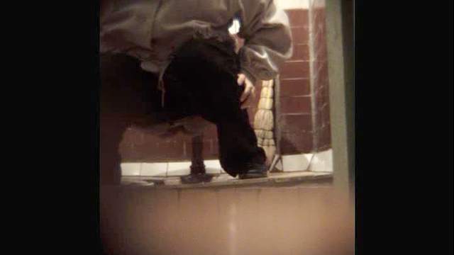 Public urination on hidden camera