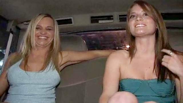 Hot car sex with cute sluts