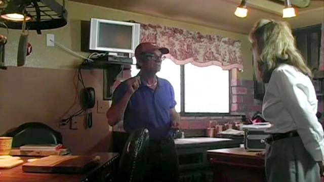 Housewife tied up and stripped to stockings