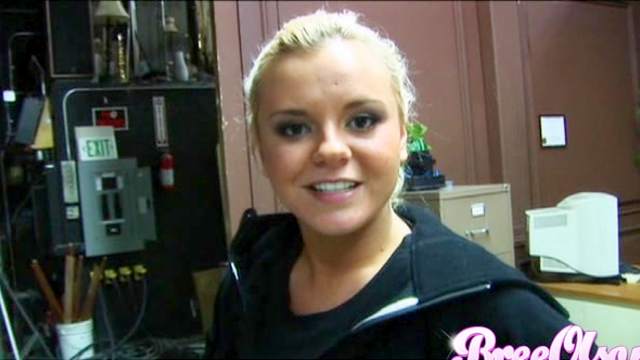 Blonde pornstar babe Bree Olson fucking hard