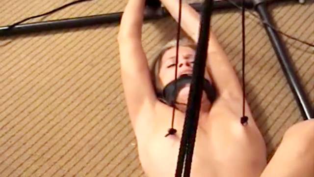 Tit pain for suffering bondage girl