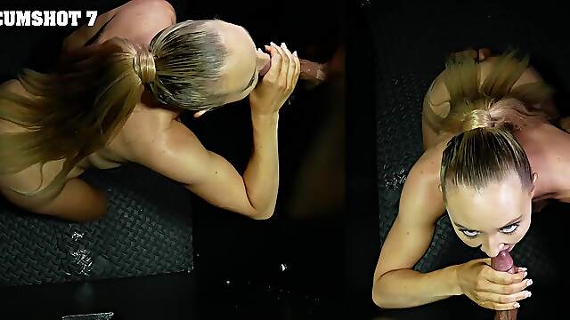 Blonde bombshell Paisley Porter delivers mind-blowing deepthroat in pov
