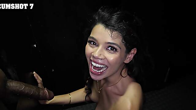 The hottest gloryhole blowjob with Harley Haze, enjoy!
