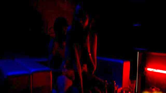 Dark room with teen sex