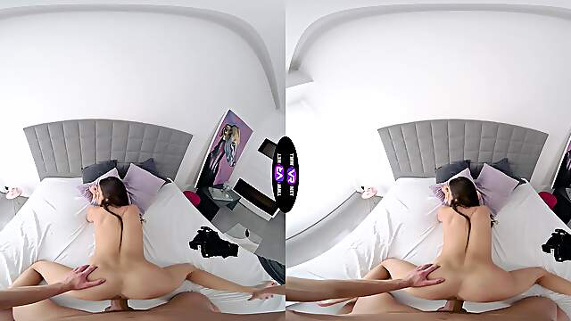 Sakura Hell rides a big cock in vr