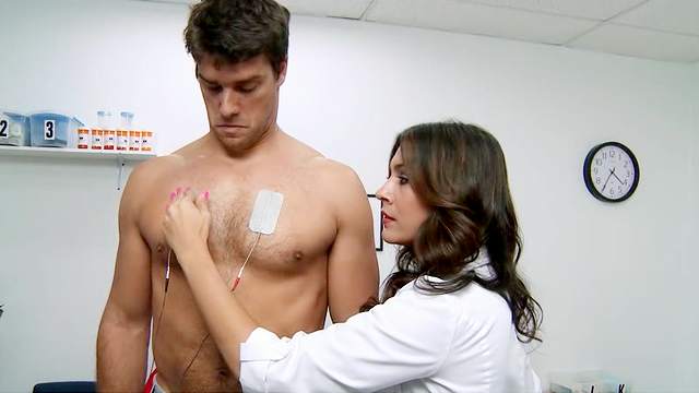 Lady doctor fucked by fit young man