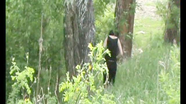 Voyeur pissing porn in the leafy woods