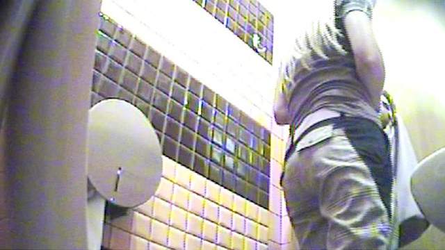 Sit and pee on hidden camera