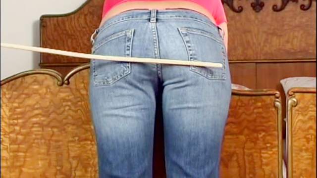 Sweet girl receives a hard caning