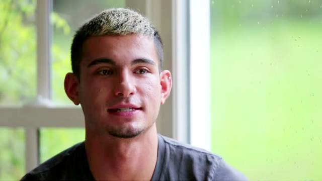 Tattooed gay guy uses his favorite sex toy