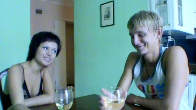 Couple fucks on dining room table