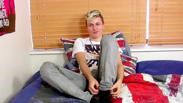 Anal toy sex with a smooth boy